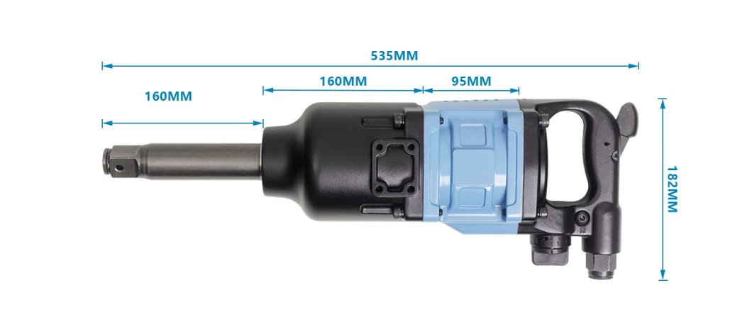 Llave neumática de 1 pulgada con el martillo de Pinless, 3000n. M Max Torque, 4000r. P.M Free Speed, conveniente para el mantenimiento de equipo en grande