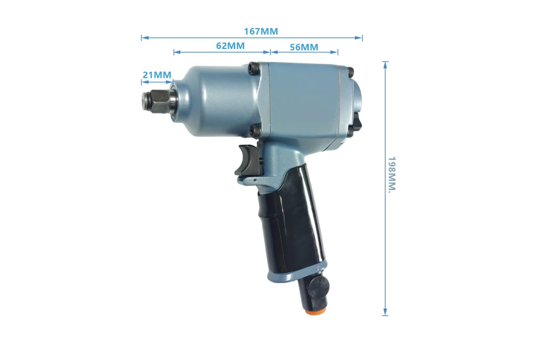 De impacto profesional del peso de la pulgada del 1/2 del aire ligero compuesto del cuerpo/del martillo gemelo neumático llave/industrial resistente