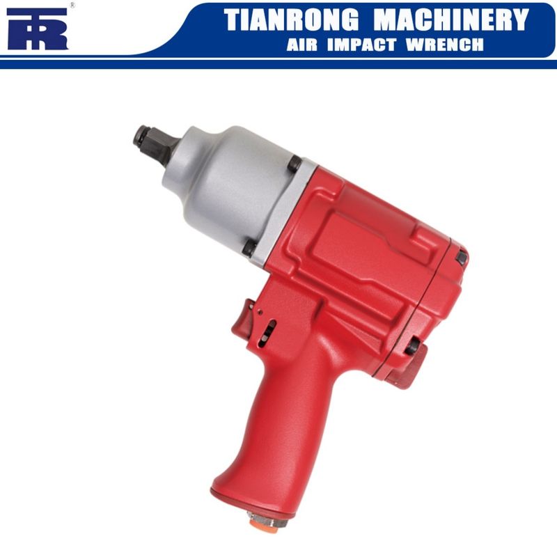 Pistola de impacto ligera de 1/2 pulgada de entrada de aire pequeña de 3/8 pulgadas de tamaño de manguera